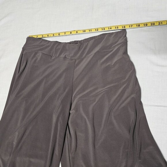 IC by Connie K Harem Parachute Pull On Jersey Women Ankle Pants Size L Gray - Picture 8 of 12